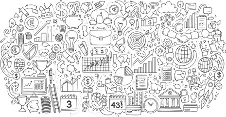 Obraz premium Set of artist supplies. Art and craft accessories such as brushes, knife, color, easel, palette. Vector illustration isolated on white background. Doodle hand drawn painting objects collection vector