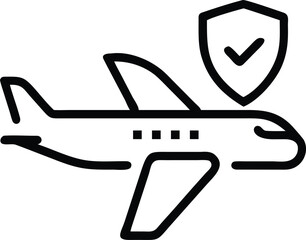 Travel insurance icon