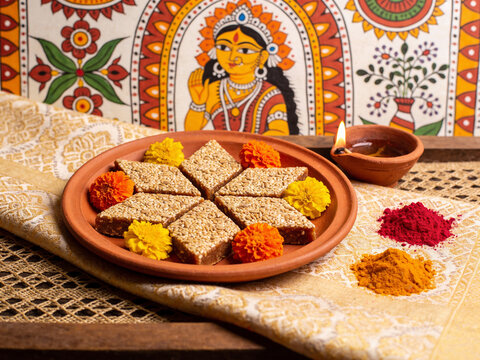 Til Barfi madhya pradesh same and jaggery