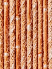 Fototapeta premium Natural bamboo straw texture backdrop with vertical linear pattern and organic surface materials for interior design and architectural branding backgrounds