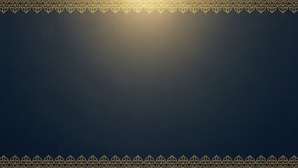 Elegant golden ornamental border with copy space for design and background
