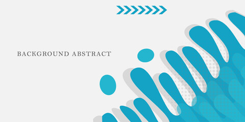 Fototapeta premium Blue Rounded Lines Background Abstract Liquid Shape Dashed Lines and Dots. Vector Illustration