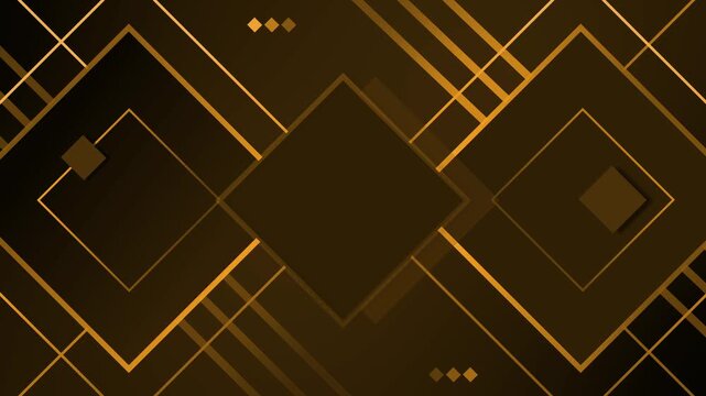 Modern dark geometric background animation, Abstract geometric background with dark squares and diagonal lines