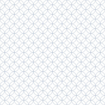 shippo seven treasures sashiko seamless pattern