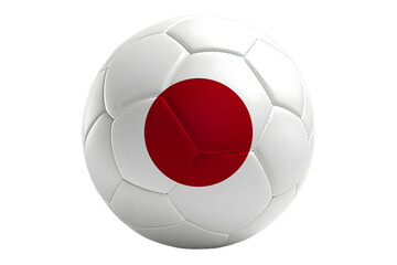 Balón de futbol con la bandera de Japón © celedonio