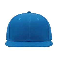 Blue baseball cap isolated on transparent background high quality png cutout