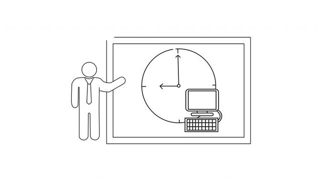 Presentation on Time Management with Computer and Clock.