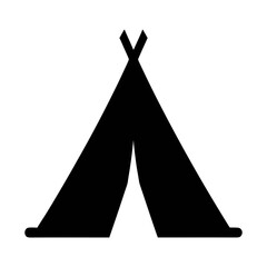 Camping tent vector icon graphic illustration for outdoor adventure and travel design element clipart © PURE VECTOR WORK