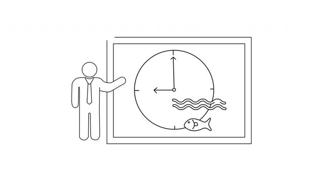 Time and Tide Wait for No Man - A Visual Metaphor.