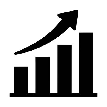 Growth chart business success arrow going up financial graph investment performance analysis report