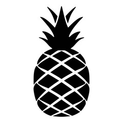 Obraz premium Isolated pineapple vector design for summer fruit clip art and tropical food illustration element