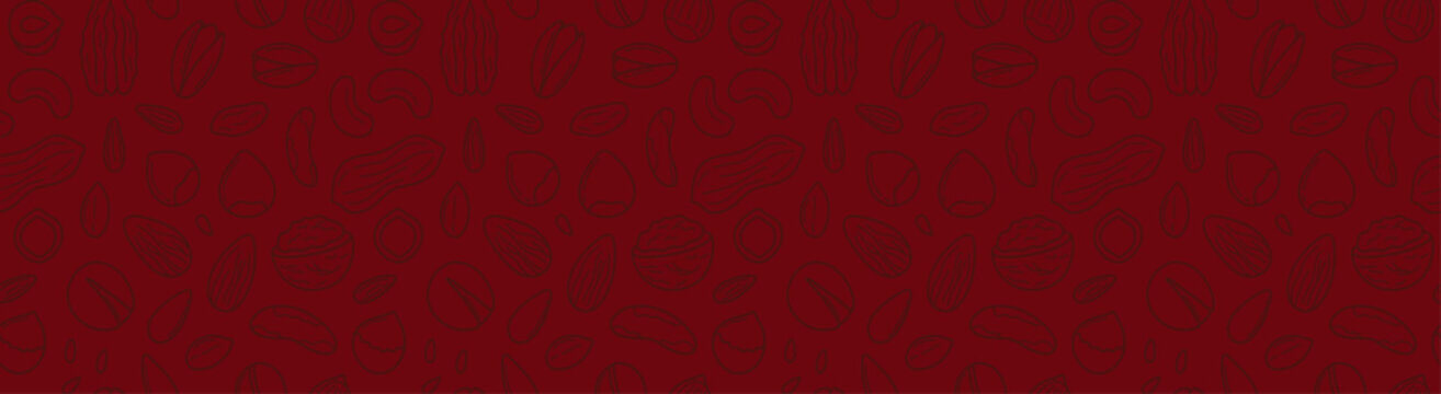 vector nuts almond cashew pistachio hazelnuts walnuts chestnuts line stroke art