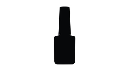 Obraz premium A stark black silhouette of a bottle simple and minimalist silhouette
