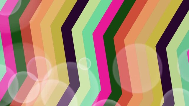 Vibrant multicolored chevron pattern background.
