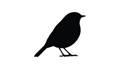 A black bird perched on a branch a striking silhouette © MDRAYHAN