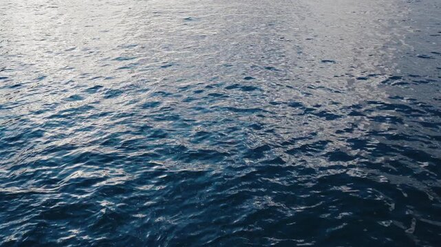 Blue Sea surface of Sagami bay near Enoshima Island, Kamakura, Japan