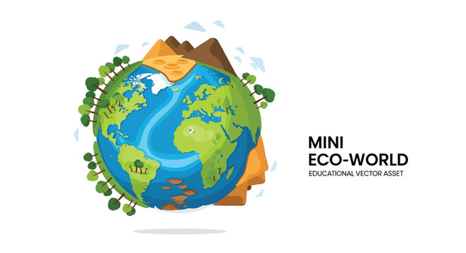 Eco-world vector illustration