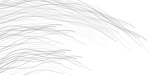 Simple waves with continuous wavy dot lines. Hand-drawn lines, fine patterns, web design, greeting cards, textiles, technology backgrounds. © Muis