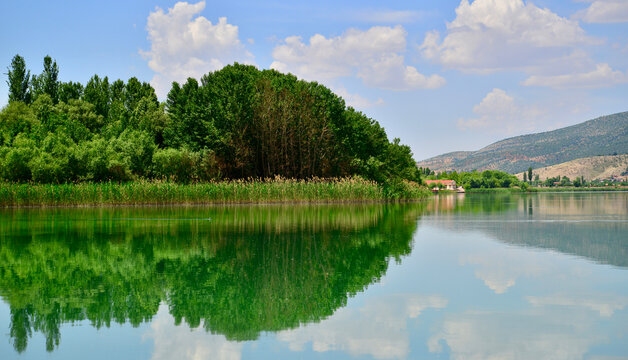 A view from Lake Golbasi in Adiyaman, Turkey
