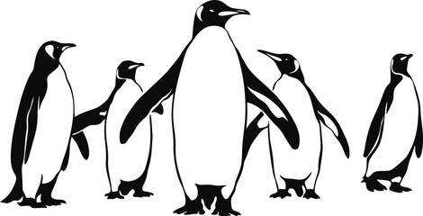 silhouette of a penguin © Adrian