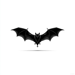 Fototapeta premium Fierce bat flying through the air with menacing gaze