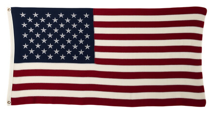 Obraz premium The iconic flag of the united states of america waving in the wind