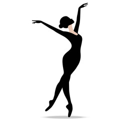  Ballet dancer silhouette  graceful © istorsvetlana