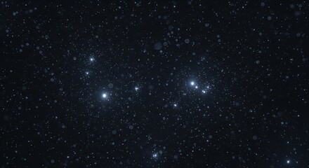 Fototapeta premium A stunning celestial display of stars and constellations in the night sky viewed from Earth