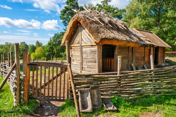 Obraz premium Cattle yard in Viking village. Sweden