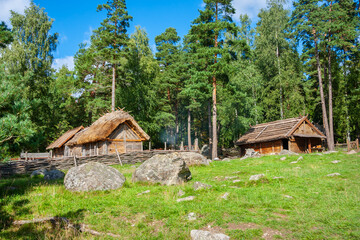 Obraz premium Viking village view. Sweden
