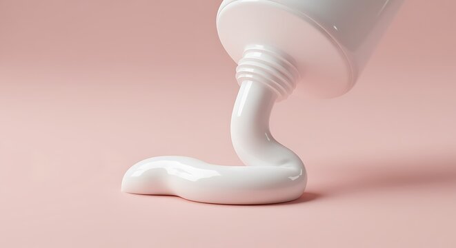 Toothpaste being squeezed from tube