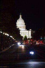 United States Capitol Building at Night