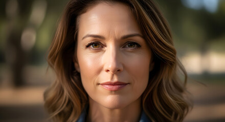 Obraz premium Cinematic Women’s Day Photography Style Image Featuring Confident and Independent Woman