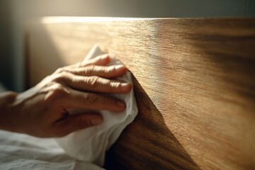 Obraz premium Elegance in Simplicity: A Handcrafted Touch of Cleanliness and Quality