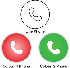 Fototapeta premium Phone Icon & Colour