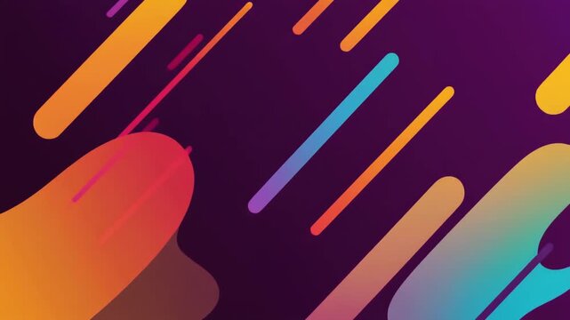 Modern abstract geometric background with colorful dynamic shapes