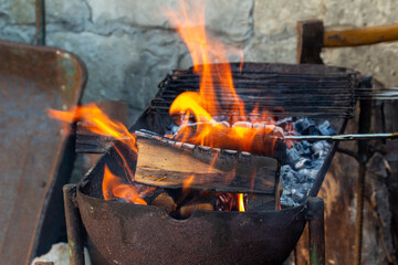 barbecue on the grill