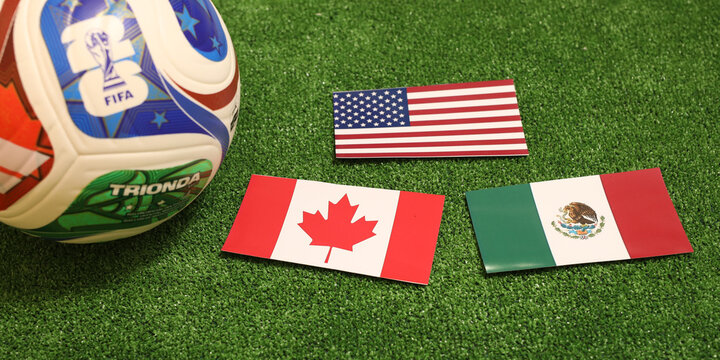 World cup 2026 is the men's international football championship co-hosted by the United States, Canada, and Mexico. Minsk, Belarus - 24 February, 2026.