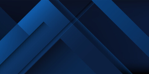 Obraz premium Blue black abstract background geometry shine and layer element vector for presentation design. Suit for business, corporate, institution, party, festive, seminar, and talks