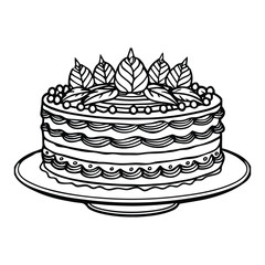 Vintage layered buttercream celebration cake