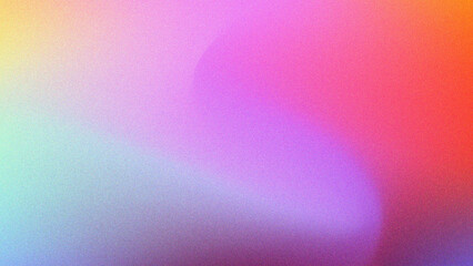 Dreamy Purple Pink Orange Abstract Gradient Background with Grain Noise
