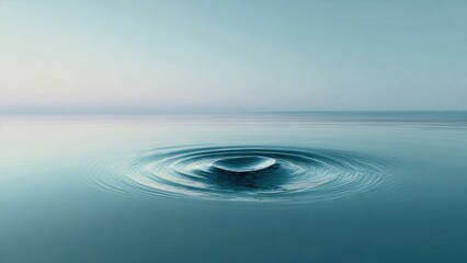 Water Drop Creating Ripples