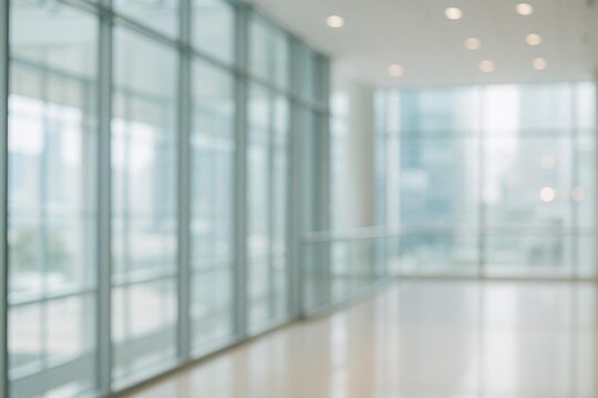 Blurred modern office interior