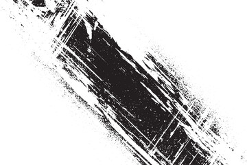 Abstract Black and White Grunge Brush Stroke Texture Background