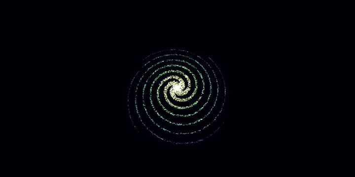 A mesmerizing galaxy animation swirling spiral pattern in space, viewed from a distant cosmic perspective.