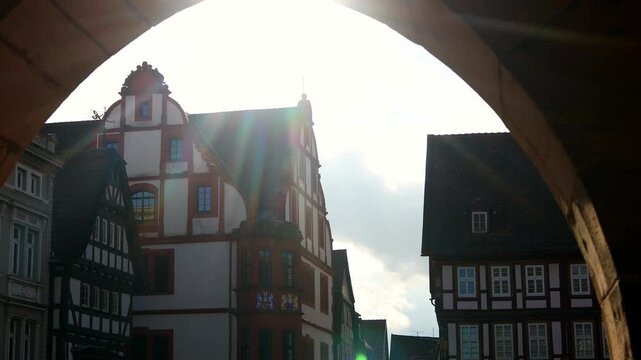 historic alsfeld germany in the sun 4k2 5fps video