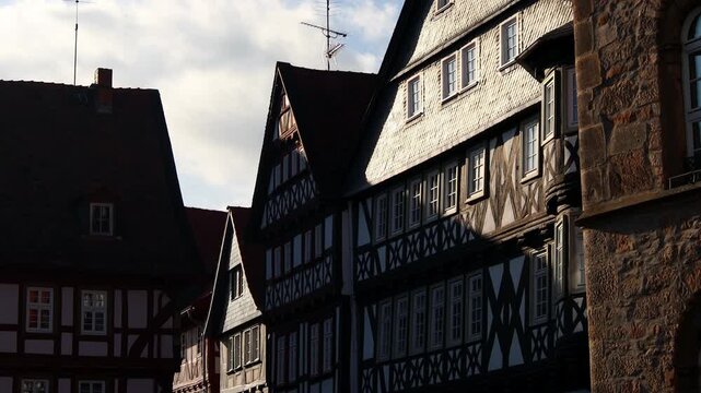 historic alsfeld germany in the sun 4k2 5fps video