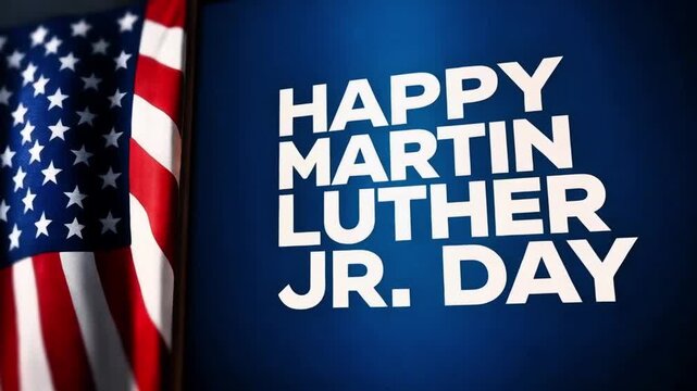 Happy Martin Luther King Jr. Day Animation.