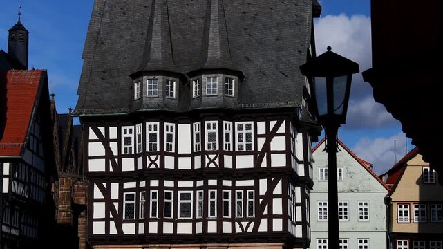 historic alsfeld germany in the sun 4k2 5fps video