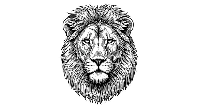 lion head vector